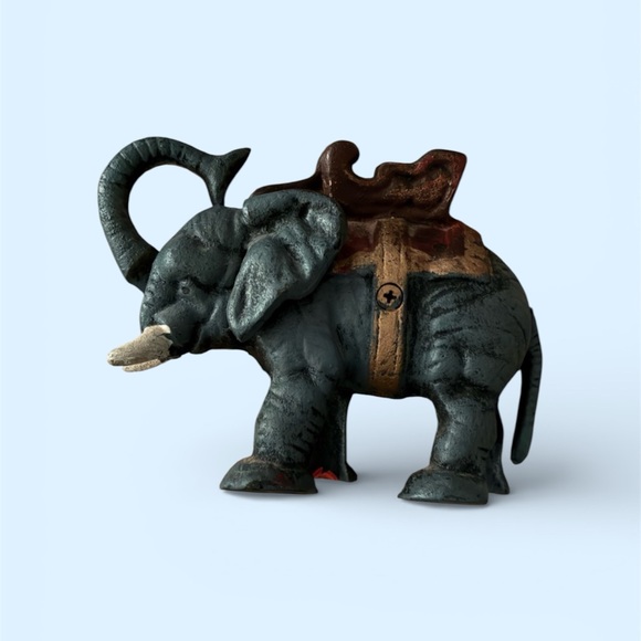 Other - Decorative Cast Iron Elephant Mechanical Bank